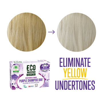 Eco Warrior Purple Shampoo Bar For Blondes 100g