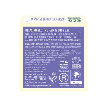 Eco Warrior Baby & Child Edit Relaxing Bedtime Hair & Body Bar 50g