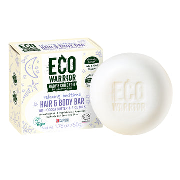 Eco Warrior Baby & Child Edit Relaxing Bedtime Hair & Body Bar 50g
