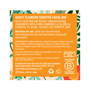 Eco Warrior Mini Sensitive Facial Bar 30g