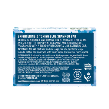 Eco Warrior Blue Shampoo Bar For Brunettes 100g