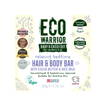 Eco Warrior Baby & Child Edit Relaxing Bedtime Hair & Body 50g Bar