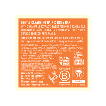 Eco Warrior Baby & Child Edit Gently Cleansing Hair & Body Bar 50g