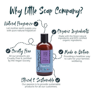 Organic Concentrated Pure Lavender Bubble Bath 250ml