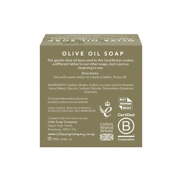 Olive Oil Travel Size Mini Soap Bar for Sensitive Skin 50g