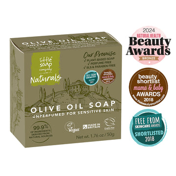 Olive Oil Travel Size Mini Soap Bar for Sensitive Skin 50g