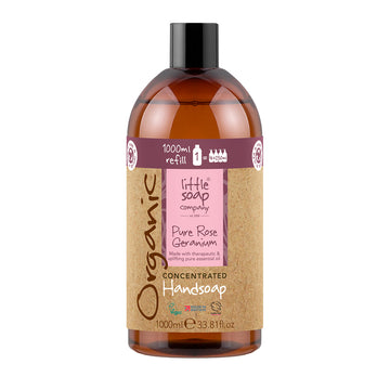 Organic Concentrated Rose Geranium Handwash 1l refill