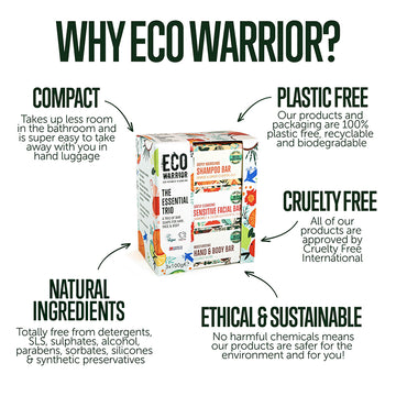 Eco Warrior Essential Trio Gift Pack - 3 x 100g