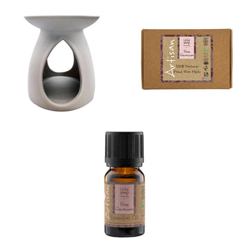 Artisan Starter Kit - Rose Geranium (Ceramic Burner)