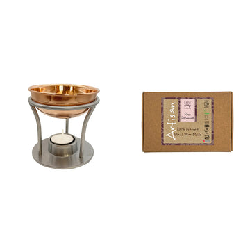 Artisan Mini Wax Melt Kit - Rose Geranium (Copper Burner)
