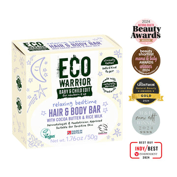 Eco Warrior Baby & Child Edit Relaxing Bedtime Hair & Body Bar 50g