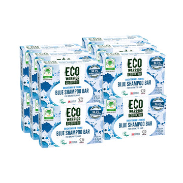 Eco Warrior Blue Shampoo Bar For Brunettes 100g - Case of 12