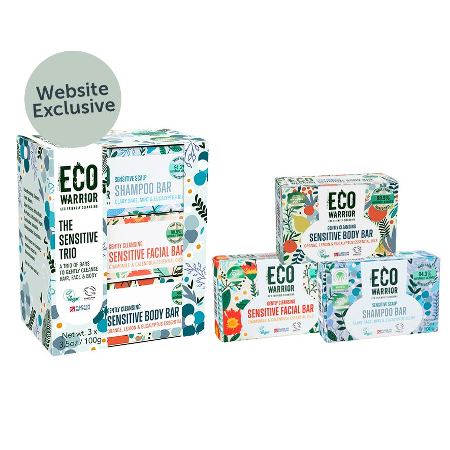 Eco Warrior Sensitive Trio Gift Pack - 3 x 100g – Little Soap Company