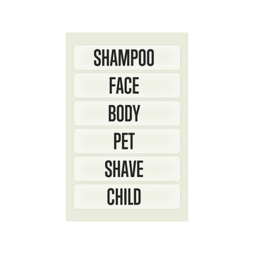 Soap Storage Tin Name Stickers