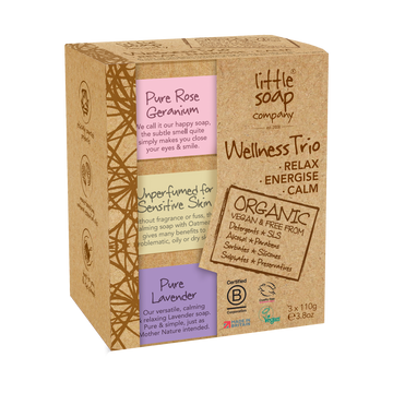 Organic Wellness Trio Gift Pack - 3 x 110g – Little Soap Company