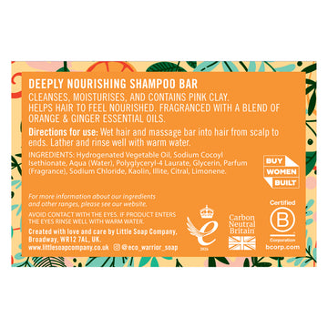 EW Nourishing Shampoo Bar Orange & Ginger 100g