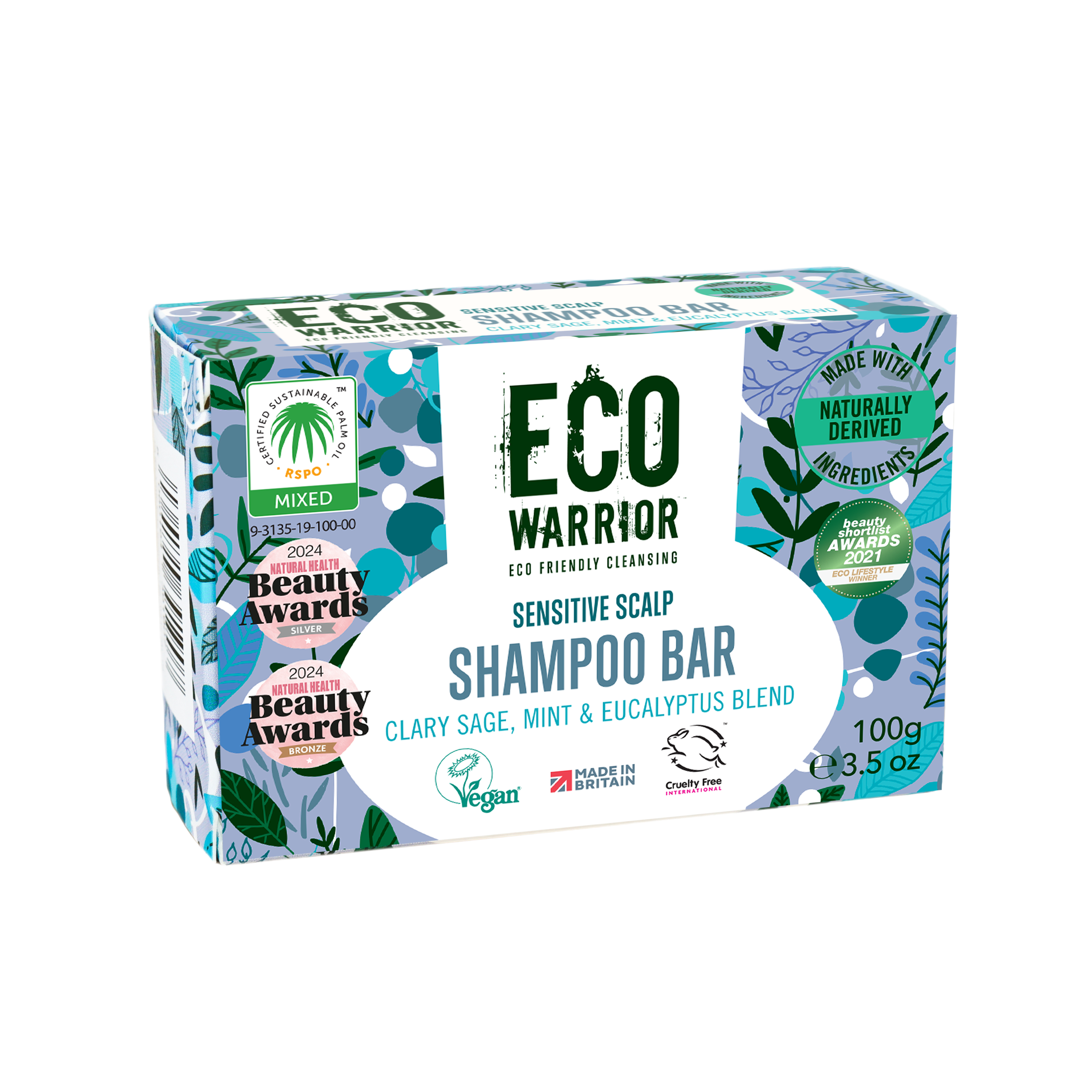 Eco Warrior Sensitive Scalp Shampoo Bar 100g