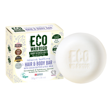 Eco Warrior Baby & Child Edit Relaxing Bedtime Hair & Body Bar 50g