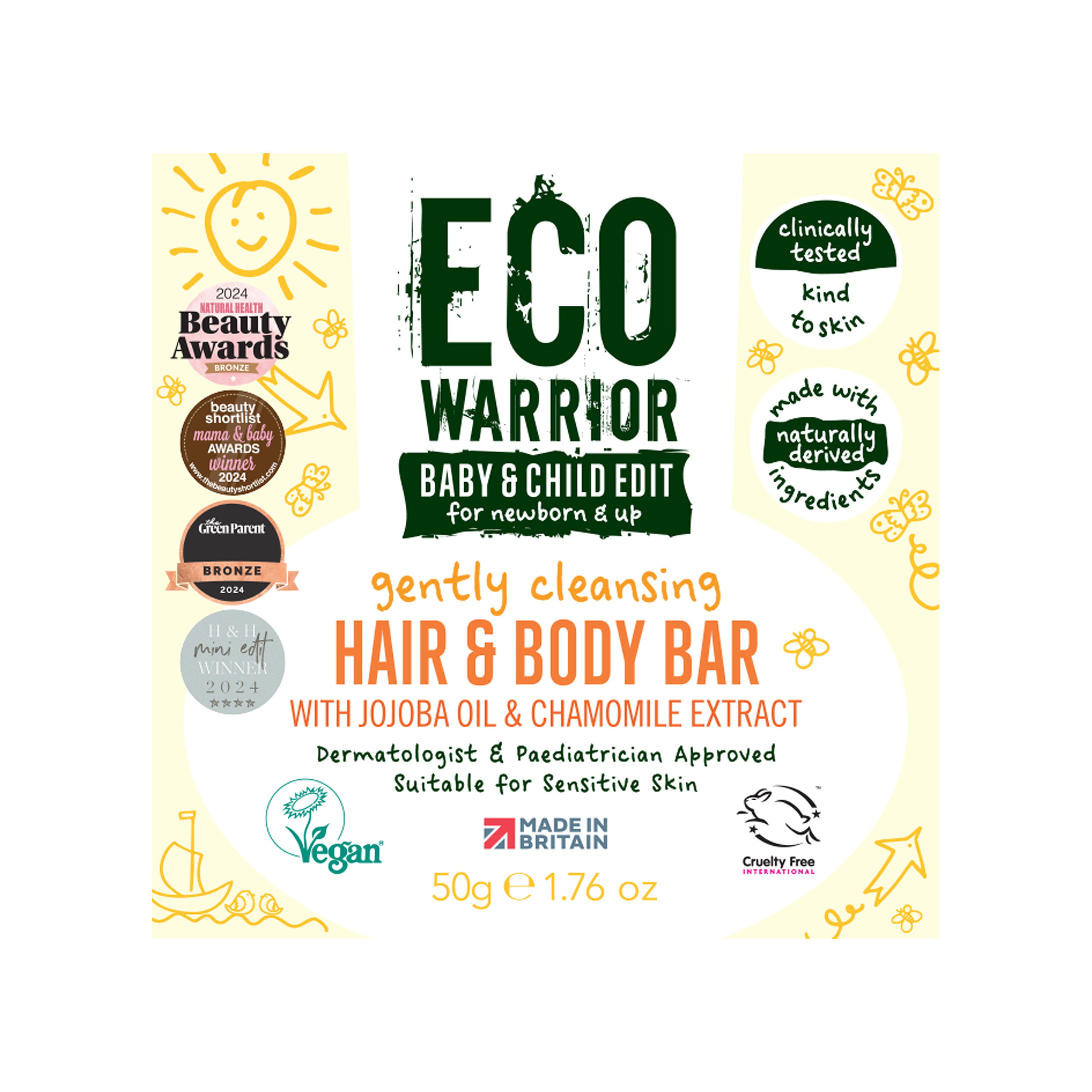 Eco Warrior Baby & Child Hair & Body Bar - Little Soap Company