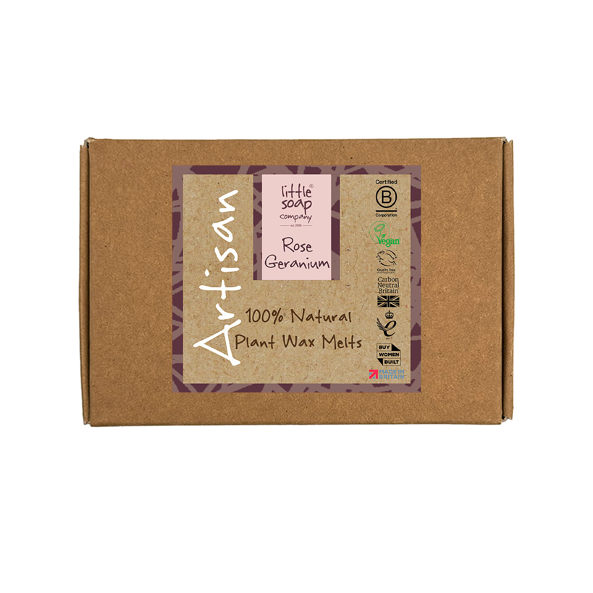 Artisan Rose Geranium Natural Wax Melts (6 x 20g)