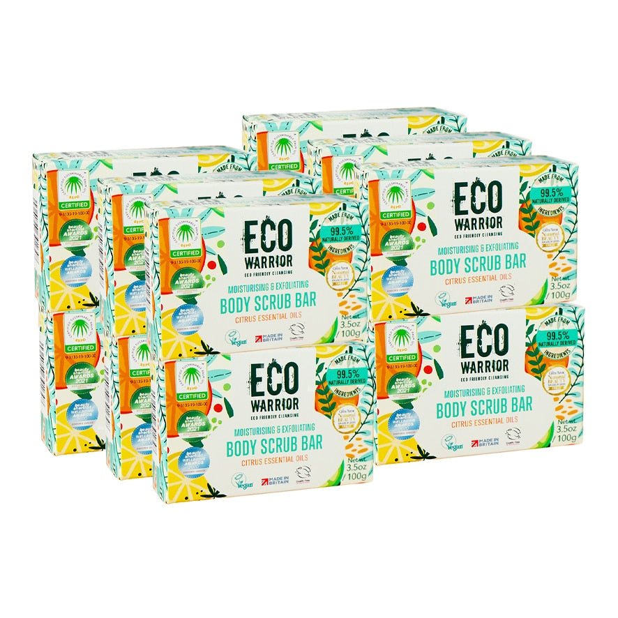 Eco Warrior Body Scrub Bar 100g - Case of 12