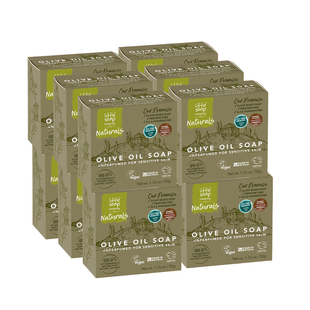 Olive Oil Travel Size Mini Soap Bar for Sensitive Skin 50g - Case of 1