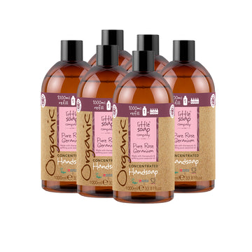 Organic Concentrated Rose Geranium Handwash 1l refill - Case of 6
