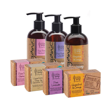Organic Bars & Liquid Hand Soaps Starter Pack (without tray)